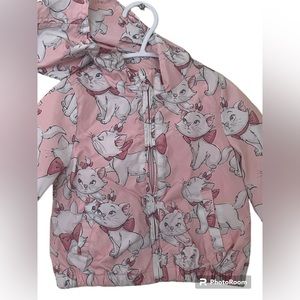 EUC Gap Aristocats Cat Light Rain Jacket Girls 12-18 Months